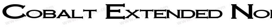 Cobalt Extended Normal字体转换